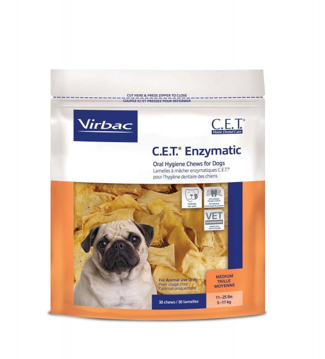 C.E.T. Enzymatic Oral Hygiene Chews For Dogs