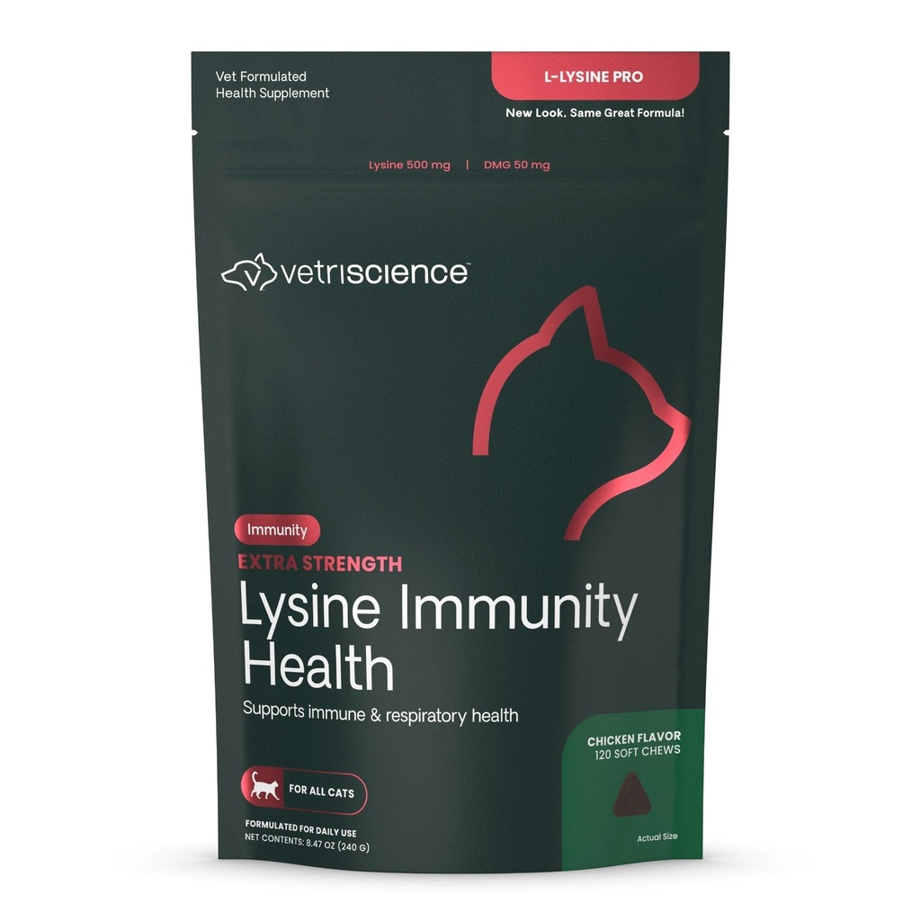 Vetriscience Extra Strength Lysine Immunity Health for Cats